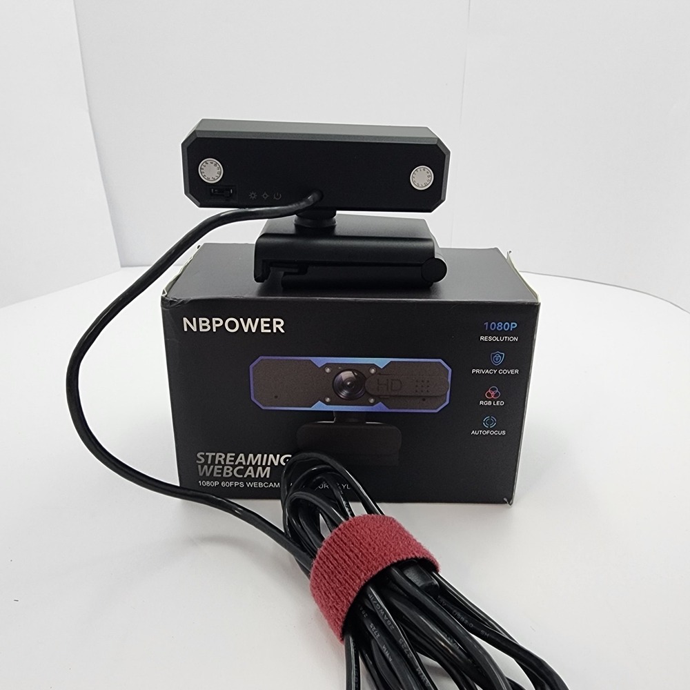 NBPOWER Black 1080P 60Fps Autofocus Digital Streaming Webcam With Microphone - Picture 3 of 8